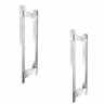 Puxador para portas madeira/vidro/box (kit 2 pares ) 40 cm Clean - 1