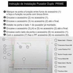 Puxador para portas -correr-vidro-box-brilhante (Prime) - 80 - Auto Brilho - 4