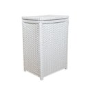 Ver imagem 1 de Cesto de Roupa Fibra Sintética Roupeiro 40x25x55 Branco