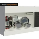 Ver imagem 7 de Balcão de Pia Madesa Agata 150 cm 2 Portas e 2 Gavetas (Sem Tampo e Pia) Branco/Preto Cor:Branco Pre