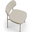 Ver imagem 3 de Kit 08 Cadeiras Estofadas para Sala de Jantar Melina Base Arena L02 Linho Champagne - Lyam Decor
