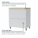 Ver imagem 2 de Cozinha Rainha 5 Peças 8 Portas Reflecta 100% MDF Branco/Nature