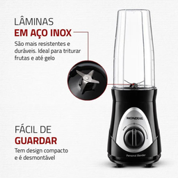 Liquidificador e Mixer 2 em 1 Personal Blender Mondial DG-01  (110V) - 5