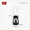 Ver imagem 2 de Liquidificador e Mixer 2 em 1 Personal Blender Mondial DG-01 (110V)