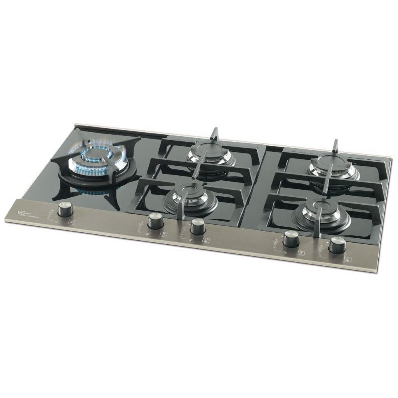 COOKTOP FISCHER GAS 5 BOCAS VIDRO PRETO TC 19784
