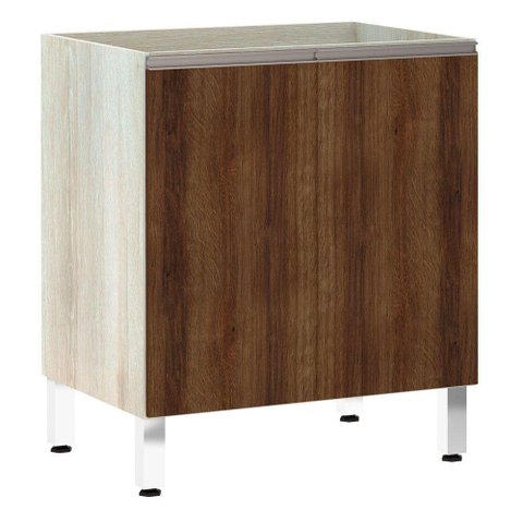 Balcão Sem Tampo 70cm Luci Legno Crema Com