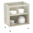 Ver imagem 3 de Balcão Sem Tampo 70cm Luci Legno Crema Com