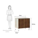 Ver imagem 2 de Balcão Sem Tampo 70cm Luci Legno Crema Com
