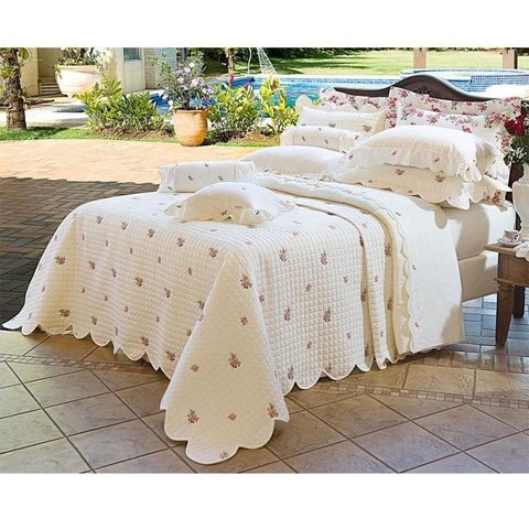 Kit Cobre Leito King 03 Peças Percal 230 Fios Acetinados Essenza Palha - Ruth Sanches