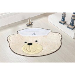 Tapete Infantil para Quarto de Bebê Urso Marinheiro Palha - 2