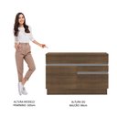 Ver imagem 7 de Balcão de Pia Armário de Cozinha 120 cm 1 Porta e 2 Gavetas (Com Tampo) Rustic Glamy Madesa