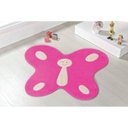 Ver imagem 2 de Tapete Infantil em Formato Big de Borboleta Feliz 114x88cm Pink
