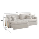 Ver imagem 2 de Sofá Cama Retrátil e Reclinável Lisboa 180cm Braço 10cm Meu Sofá Online