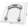 Balança Peso Corporal Digital Quadrada Banheiro Academia Consultório até 180kg Lorben - 3