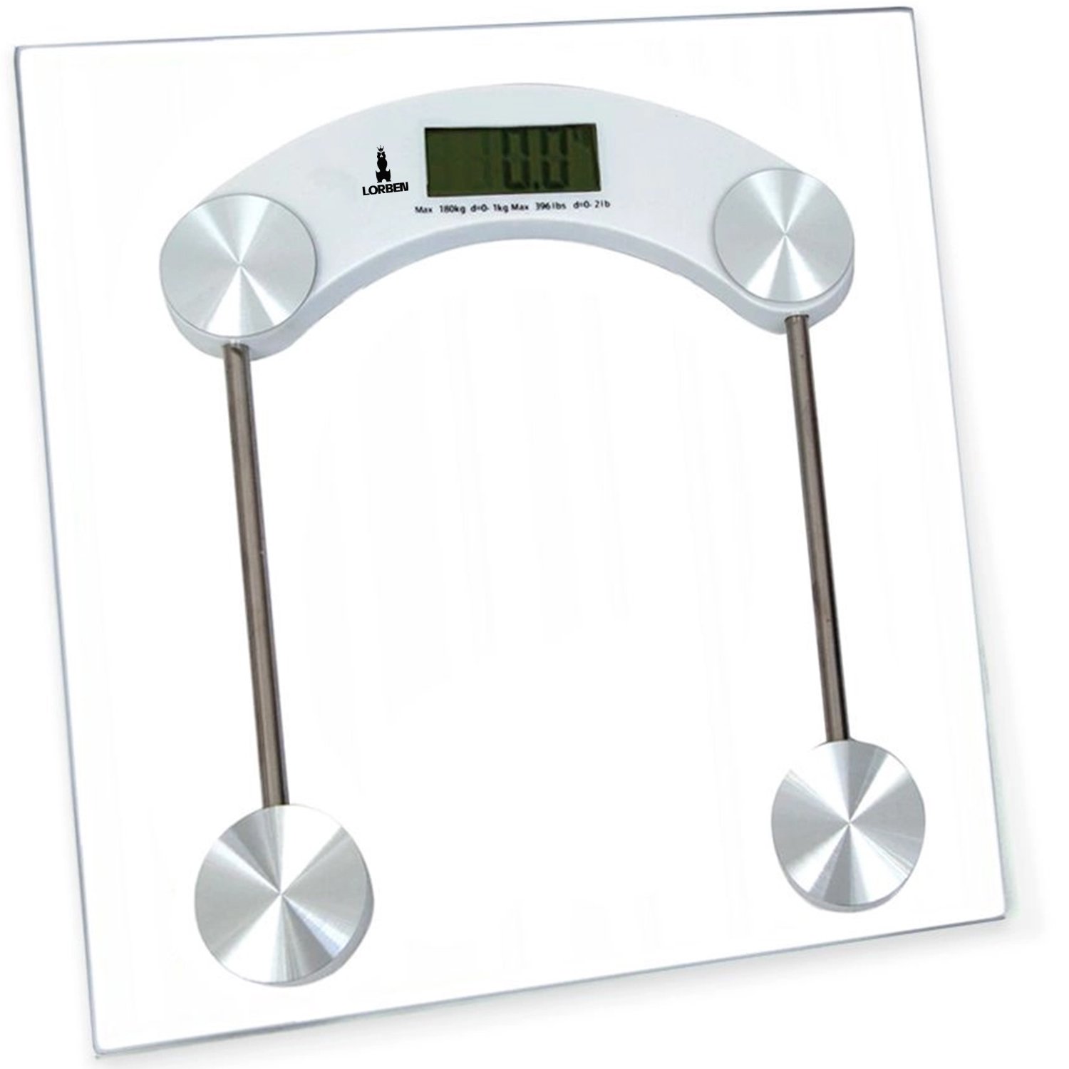 Balança Peso Corporal Digital Quadrada Banheiro Academia Consultório até 180kg Lorben