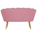 Ver imagem 3 de Namoradeira Sofá Pétala 2 lugares Suede Rosa Mega Shop