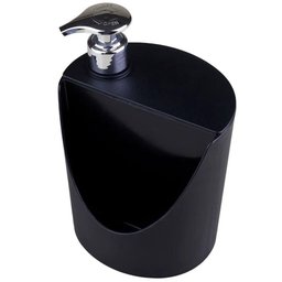Dispenser Coza Porta Detergente e Esponja 600ml Preto - 2