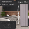 Painel Ripado/forro Lambri Cinza 2750 X 455 X 9mm - 2