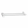 Porta Toalha Duplo de Metal 60cm Banheiro Plus - 1