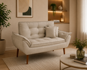 Ver imagem 1 de Kit 01 Namoradeira Opala 02 Lugares Decorativa Suede