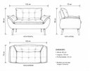 Ver imagem 2 de Kit 01 Namoradeira Opala 02 Lugares Decorativa Suede