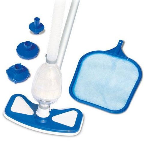 Kit De Limpeza Piscina Bestway Aspirador Peneira Dlx 58234