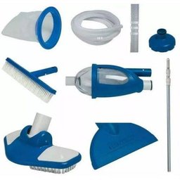 Kit De Limpeza Piscina Intex Cabo Aspirador Peneira Deluxe - 2