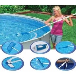 Kit De Limpeza Piscina Intex Cabo Aspirador Peneira Deluxe - 1