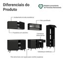 Ver imagem 4 de Armário de Cozinha Completa 300 Cm Preto Nice Madesa 02 Preto