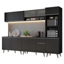 Ver imagem 2 de Armário de Cozinha Completa 300 Cm Preto Nice Madesa 02 Preto