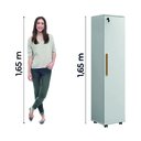 Ver imagem 5 de Armário Multiuso Lavanderia com Chave e Rodízios 1 Porta Lune Branco J&a