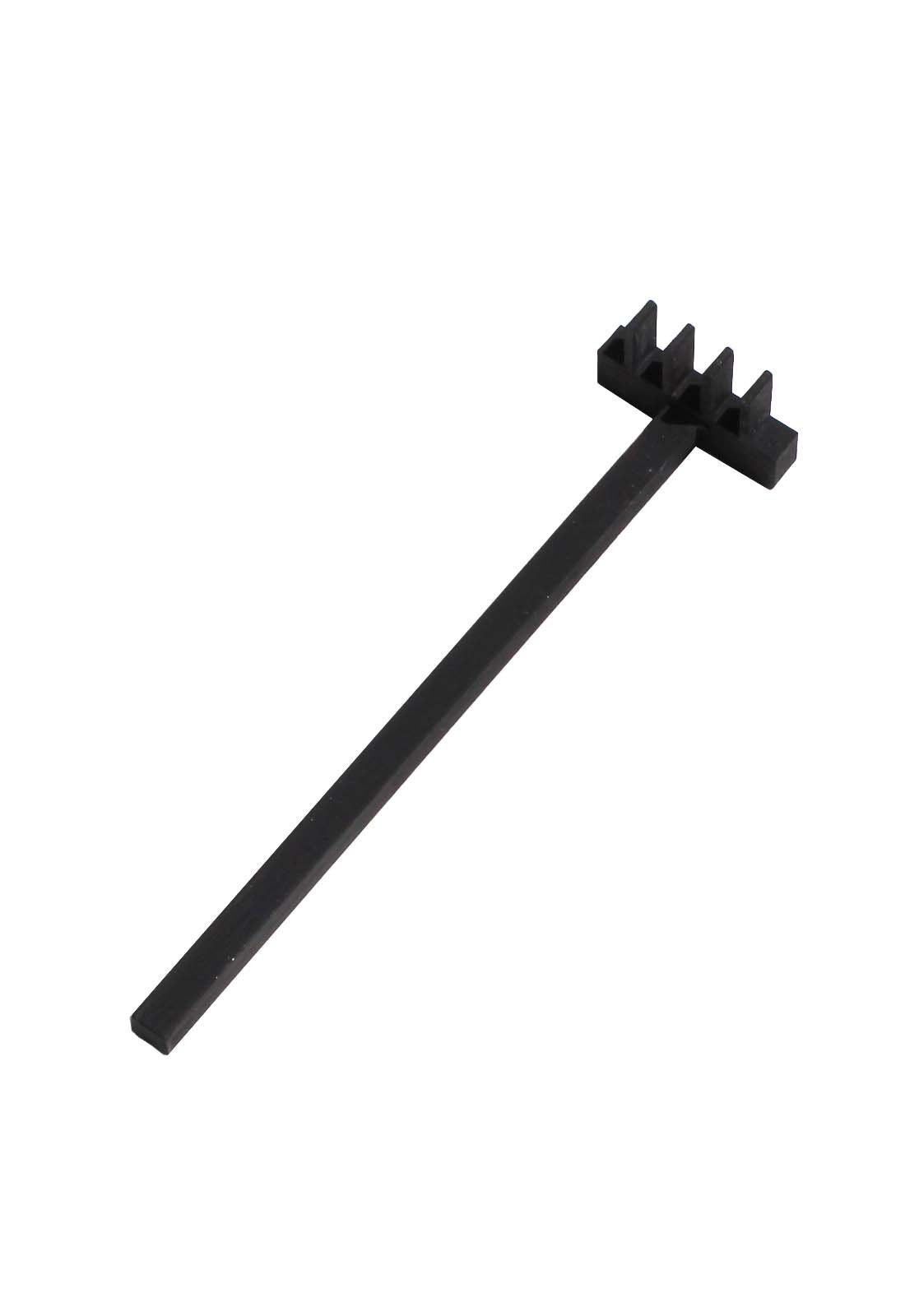 Kit 10 Ancinho De Madeira Mini Rastelo MDF Preto Jardim Zen