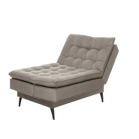 Sofá Cama Mult 3 em Um Sofá, Cama e Chaise Linho Bege Creme
