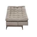 Ver imagem 3 de Sofá Cama Mult 3 em Um Sofá, Cama e Chaise Linho Bege Creme
