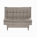 Ver imagem 4 de Sofá Cama Mult 3 em Um Sofá, Cama e Chaise Linho Bege Creme
