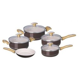 Conjunto de Panelas Alumínio Antiaderente 5 Peças Tonalité Tramontina Marrom - 1