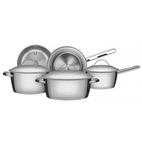 Conjunto de Panelas Inox com Fundo Triplo 5 Peças Allegra Tramontina