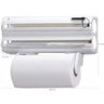 Porta Rolos Papel Toalha Alumínio Pvc 5 Em 1 Clean Maxroll - 2