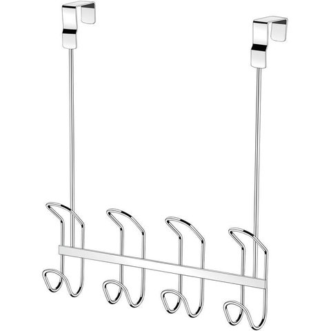 Suporte Multiuso para Porta Encaixe Banheiro Gancho Parede