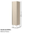 Ver imagem 4 de Paneleiro 1 Porta MDF 50x221 cm Kali 122291 Bianco Toq Nicioli