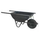 Ver imagem 1 de Carrinho de Mão Metal Girica 80 litros Sem Rolamento Preto - Volpato, Tamanho: Sem Rolamento