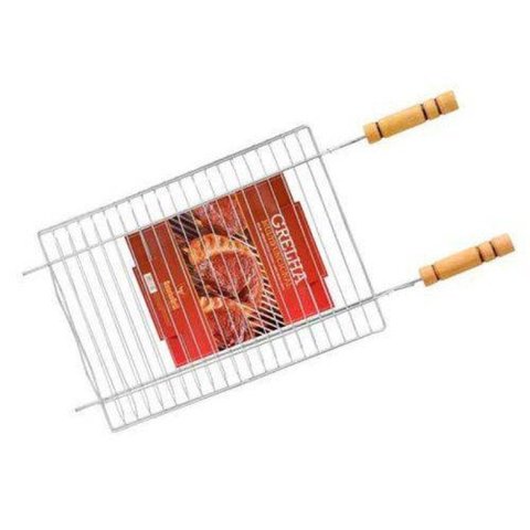 Grelha Gaucha Dupla Para Churrasco Grilazer 36x50cm