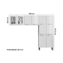 Ver imagem 3 de Cozinha Modulada Bertolini Evidence 3 Peças (2aéreos+1paneleiro) Cpt57 Branco-bertolini