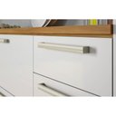 Ver imagem 6 de Módulo Cozinha Nesher Burguesa Premium 2 Portas e 3 Gavetas c/ Tampo Freijó/Branco