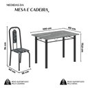Ver imagem 3 de Conjunto de Mesa com 4 Cadeiras Lívia Preto