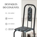 Ver imagem 6 de Conjunto de Mesa com 4 Cadeiras Lívia Preto