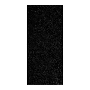 Tapete Beira de Cama 66x120 Oasis Shaggy Black Preto
