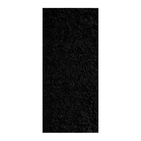 Tapete Beira de Cama 66x120 Oasis Shaggy Black Preto