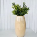 Ver imagem 3 de Vaso médio na cor bege liso centro de mesa c/ planta moderna