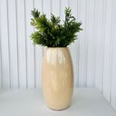 Ver imagem 4 de Vaso médio na cor bege liso centro de mesa c/ planta moderna